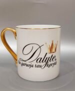 Porcelianinis puodelis "Garuoja kavytė/kavutė" - Image 2