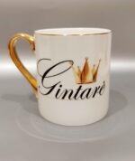 Porcelianinis puodelis "Vardinis (su karūna)" - Image 9