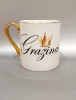 Porcelianinis puodelis "Vardinis (su karūna)" - Image 10