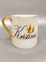 Porcelianinis puodelis "Vardinis (su karūna)" - Image 11