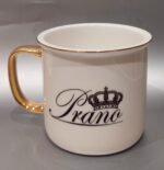 Porcelianinis puodelis “Vardinis (su karūna)” - Image 3