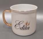 Porcelianinis puodelis “Vardinis (su karūna)” - Image 6