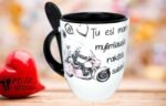 Puodelis "Mylimiausia rakštis (motociklas)"