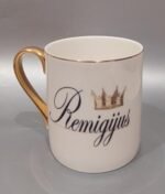 Porcelianinis puodelis "Vardinis (su karūna)" - Image 3