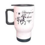 Kelioninis puodelis "Sėkmingų metų skonis (su arkliu1)"