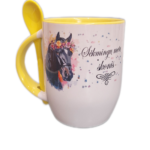 Puodelis “Sėkmingų metų skonis (su arkliu)”
