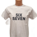 Vaikiški marškinėliai "Six seven (anglų k.)"