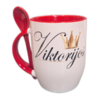 Puodelis "Vardinis (su auksine karūna)"