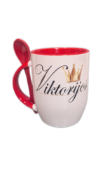 Puodelis "Vardinis (su auksine karūna)"