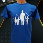 Marškinėliai "Tėtis ir trys vaikai (4)"