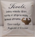 Pagalvėlė "Tėvelis - šeimos atrama" - Image 2