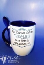 Puodelis "Dievas dalino tėvelius" - Image 2