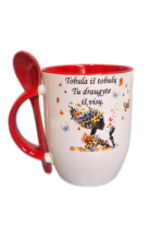 Puodelis "Tobula draugytė (su drugeliais)"