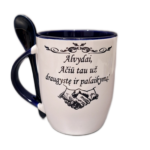 Puodelis "Ačiū, už draugystę ir palaikymą (vardinis)"