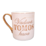 Porcelianinis puodelis "Vadovės/o kava (su vardu)"