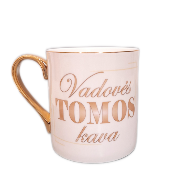 Porcelianinis puodelis "Vadovės/o kava (su vardu)"