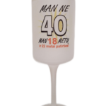 Vyno taurė "Man ne 40"