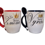 Puodeliai "Vyras ir Žmona (su data ir vardais)"