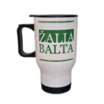 Kelioninis puodelis "Žalia balta1"