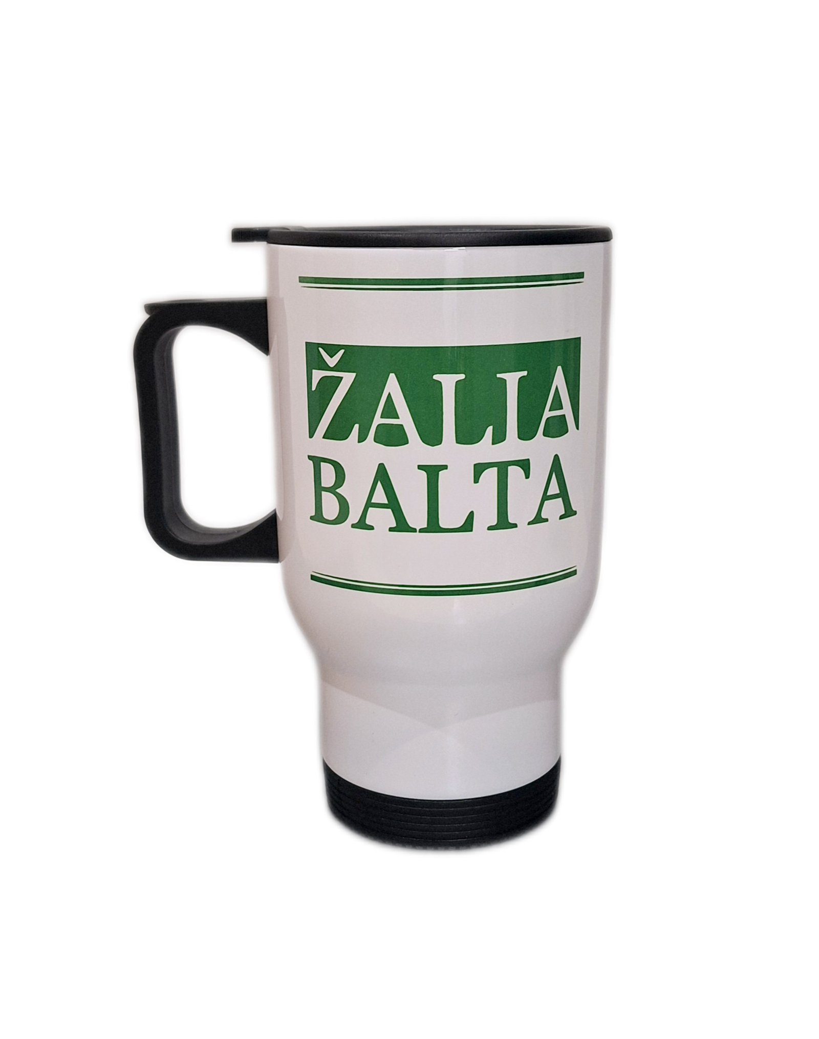 zaliabaltakelion1-1.png Kelioninis puodelis "Žalia balta1" - Image 1