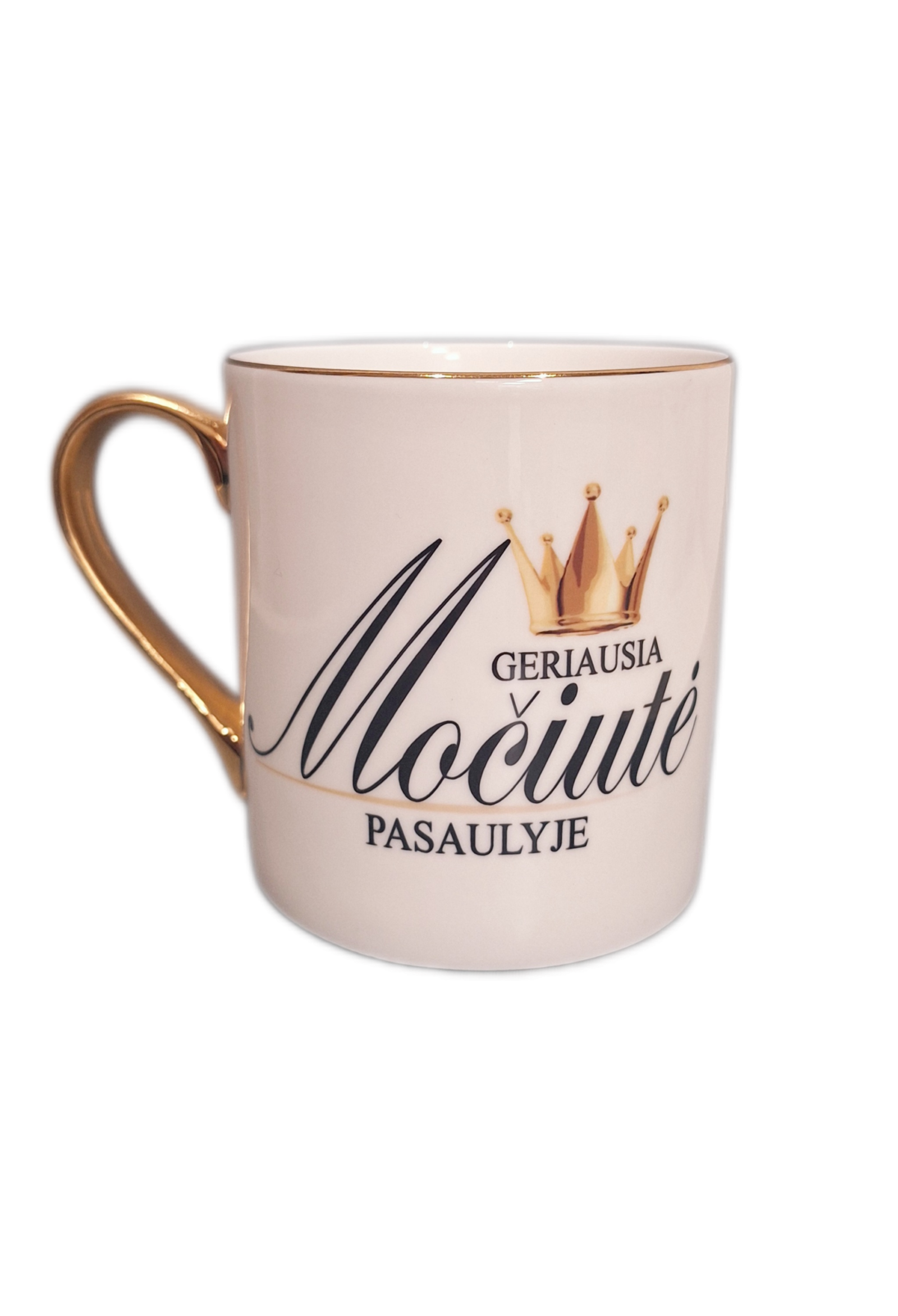 mociuteporc Porcelianinis puodelis “Geriausia močiutė pasaulyje” - Image 1