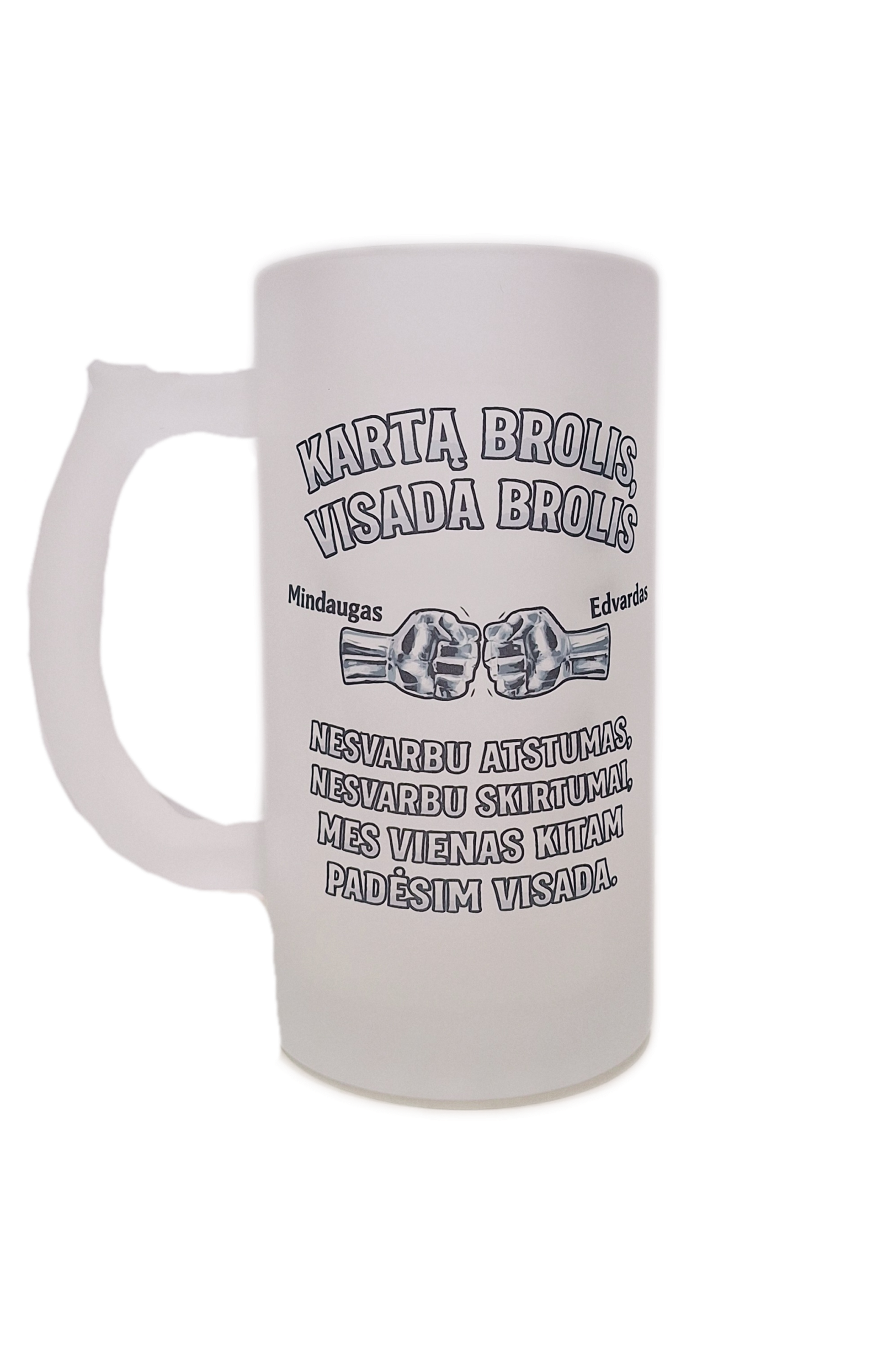 kartabrolisbokalas Alaus bokalas "Kartą brolis" - Image 1