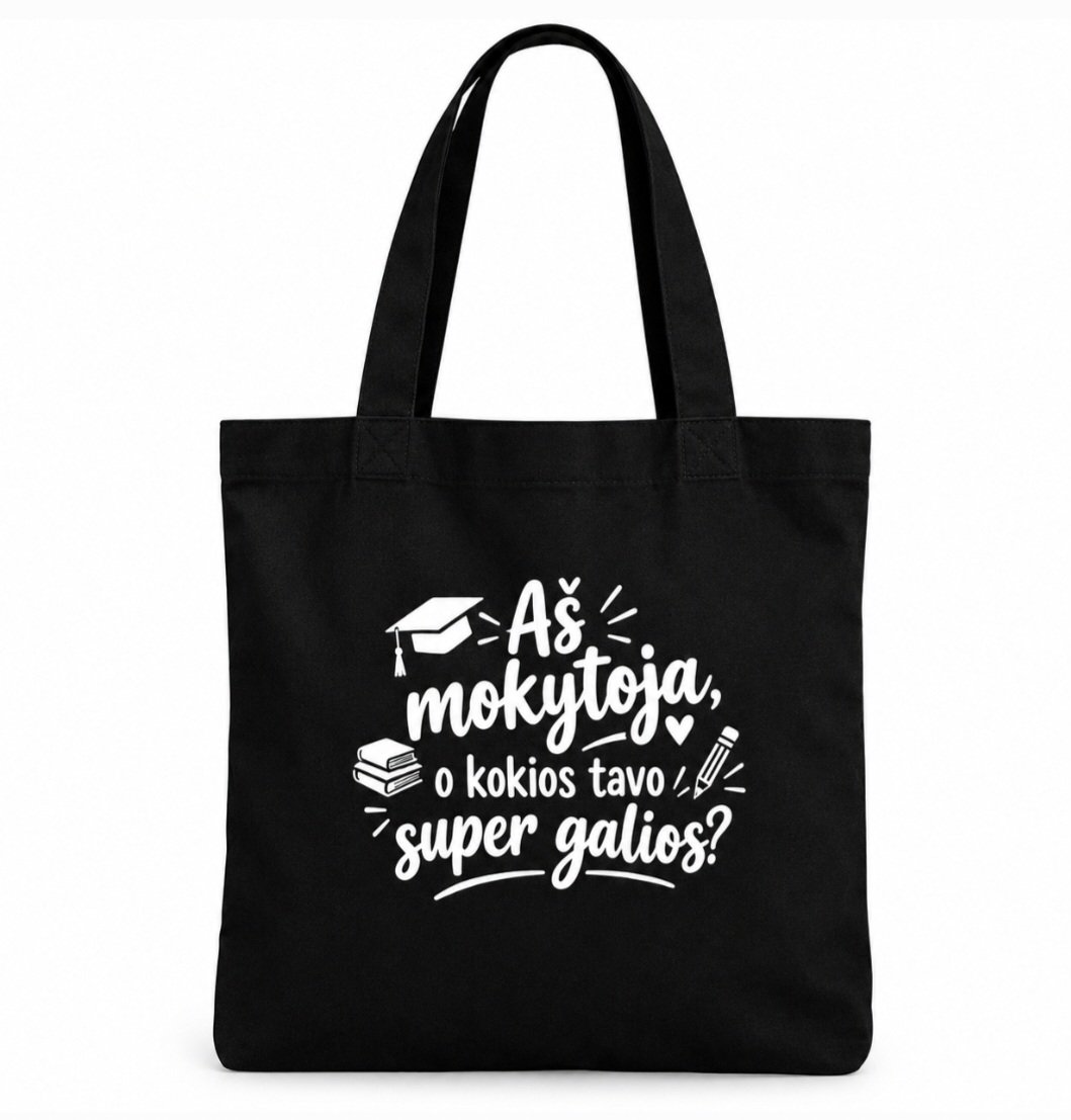 supergalioslaisvamokyt Pirkinių krepšys "Mokytojos super galios" - Image 1