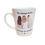 Latte puodelis „Ką sujungė darbas1”